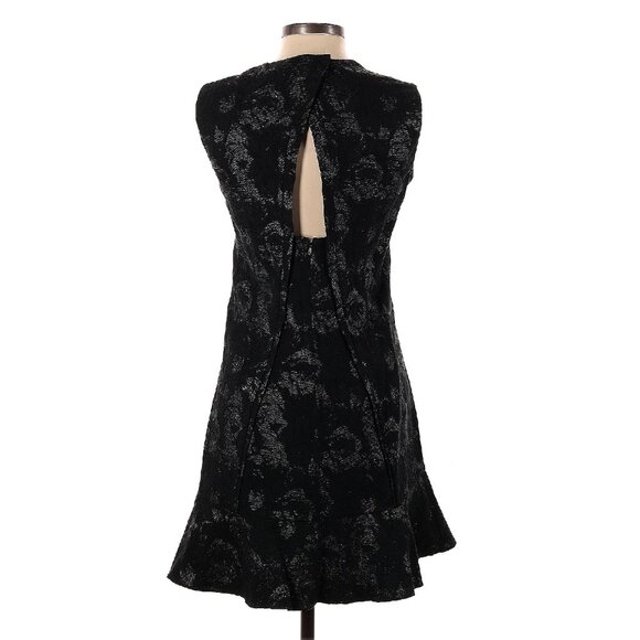 Rebecca Taylor Floral Raffia Jacquard Dress Size 0 - Picture 4 of 4
